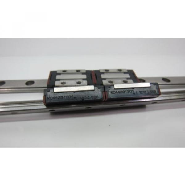 Pair of Rexroth 7210 Dual Block RO44281301 + 330mm Slide Rail #5 image