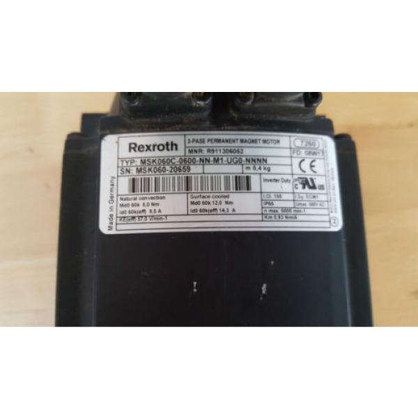 Rexroth MSK060C-0600-NN-M1-UG0-NNNN Servomotor 6000 min-1 R911306052 #2 image