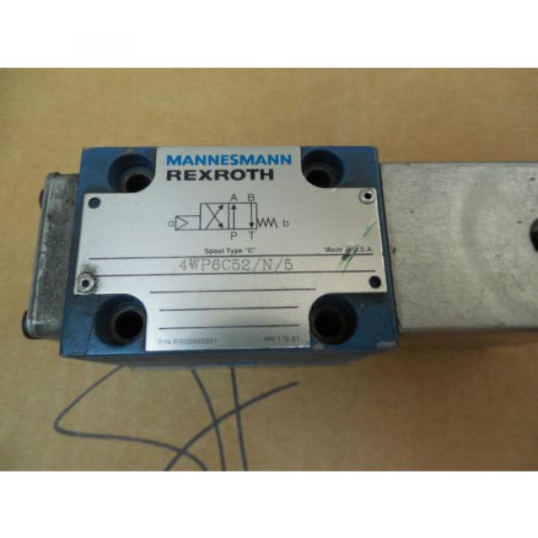 Mannesmann Rexroth Solenoid Valve 4WP6C52/N/5 4WP6C52N5 RR00885051 Used #2 image