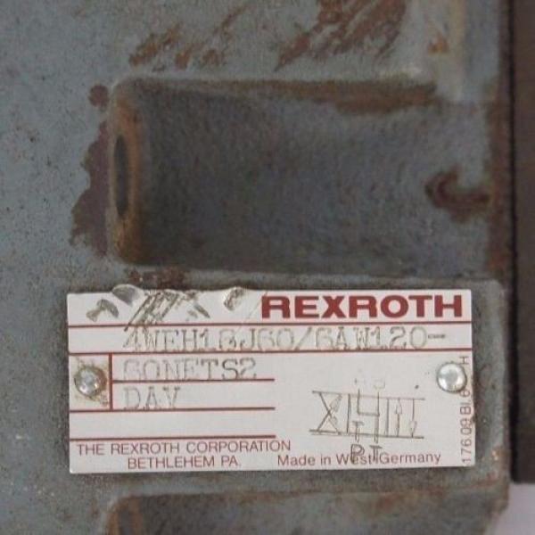 REXROTH 4WEH16J60/6AW120-60NETS2 VALVE W/ Z2FS-6-2-41-10V amp; 4WE6J52/AW120-60 #5 image