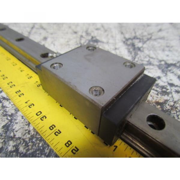 Rexroth 1621-32X-10 Star 35 63#034; Linear Guide Rail W/1 Bearing Block #3 image