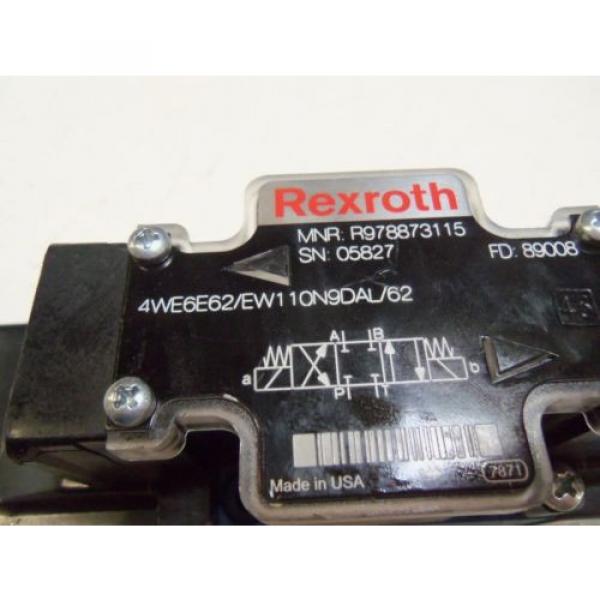 REXROTH 4WE6E22/EW110N9DAL/62 HYDRAULIC VALVE Origin NO BOX #6 image