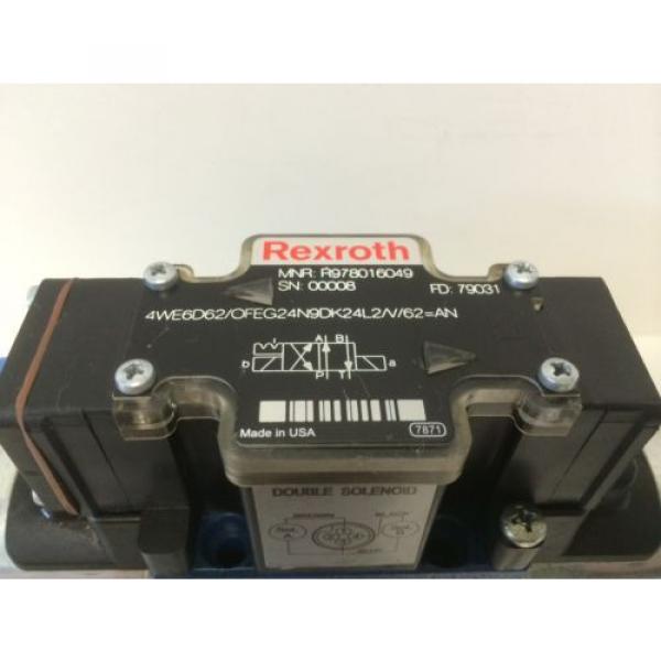 Origin REXROTH HYDRAULIC VALVE R978016049 4WE6D62/OFEG24N9DK24L2/V/62=AN #2 image