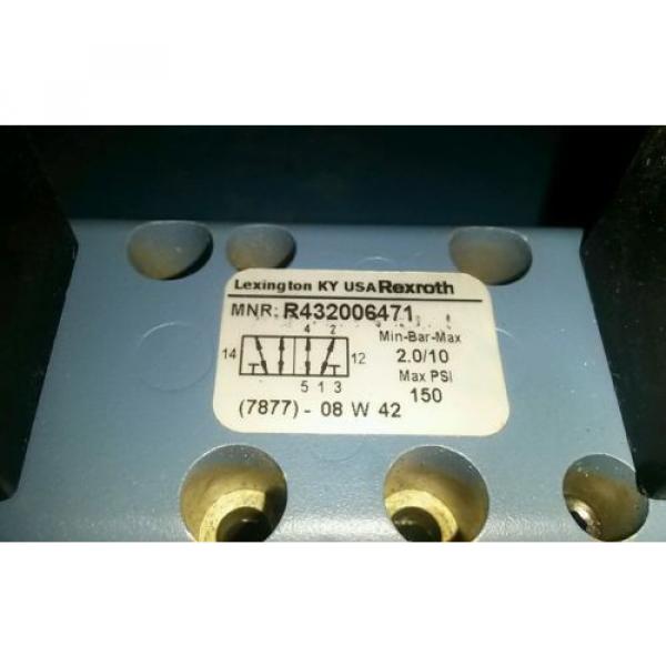 Origin REXROTH R432006471 Air Control Valve, Base Mounted, 4-Way, 2 Solenoids #2 image