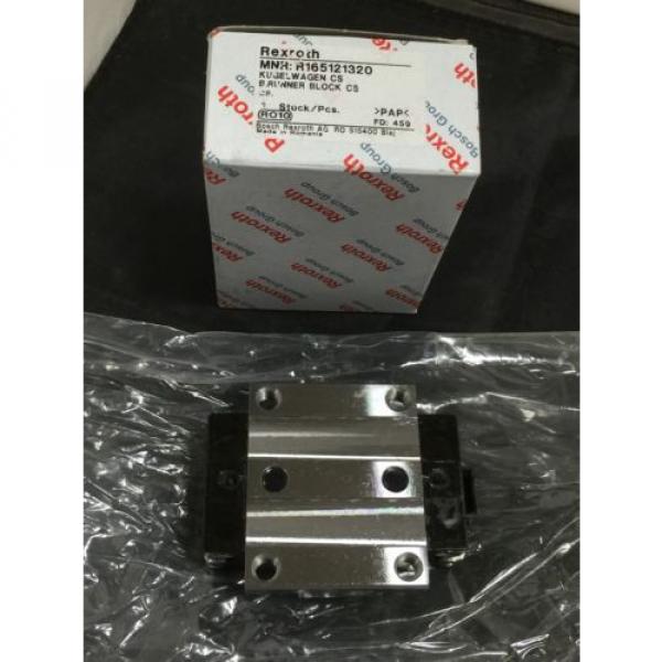 Origin REXROTH GUIDE RAIL RUNNER BLOCK BALL CARRIAG PN# R165121320 #2 image