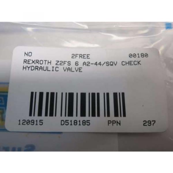 Origin REXROTH Z2FS 6 A2-44/2QV HYDRAULIC CHECK VALVE D518185 #7 image