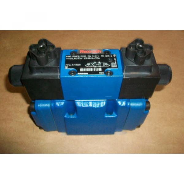 Rexroth Hydraulic Valve 4WEH10E46/6EW110N9ETK4CSA  w/ 4WE6J62/EW1109K4  Origin #1 image