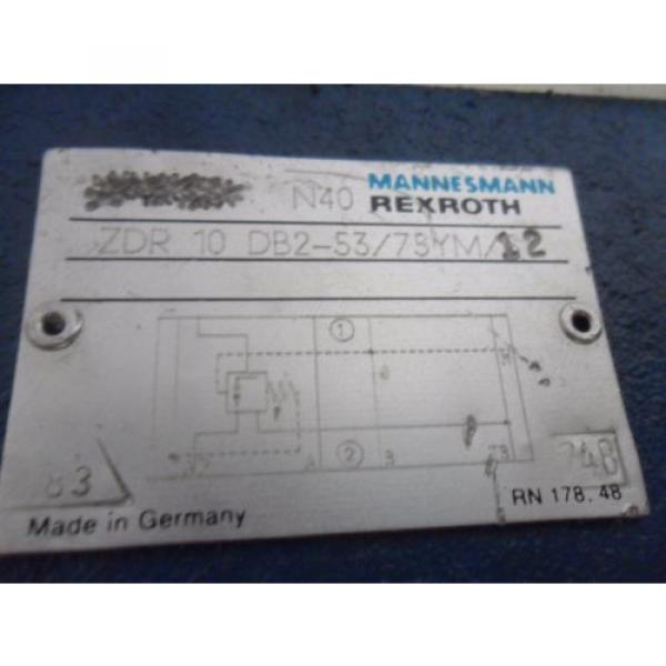 origin Rexroth ZDR10DB2-53/75YM/12 Pressure Reducing Valve Size 6 #2 image