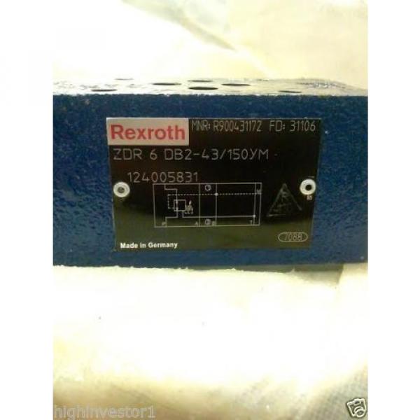 REXROTH DIRECTIONAL VALVE Model ZDR 6 DB2-43/150YM  MNR; R900431172 #2 image