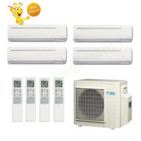 9k + 9k + 9k + 18k Btu Daikin Quad Zone Ductless Wall Mount Heat Pump AC #1 image