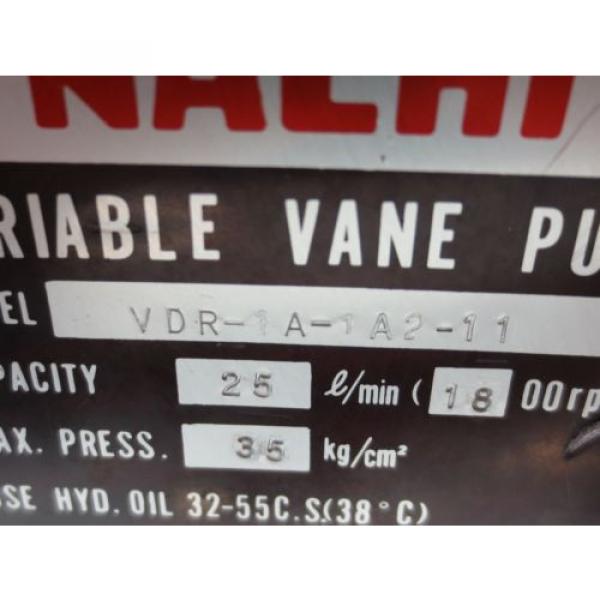 NACHI VARIABLE VANE PUMP VDR-1A-1A2-11 #4 image