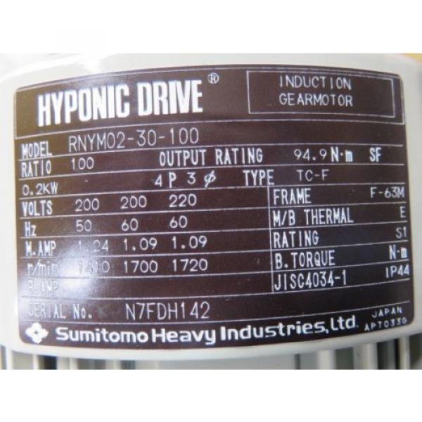 Origin SUMITOMO DRIVE RNYM02-30-100 MOTOR MITSUI BUSSAN RNYM0230100 NIB #3 image