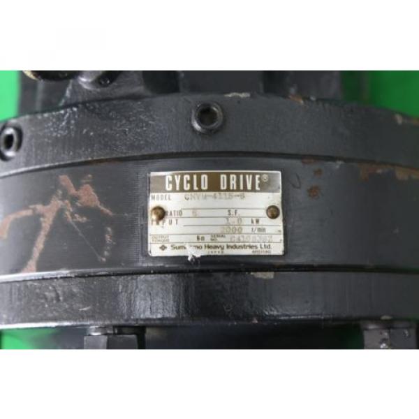 MITSUBISHI HC-SFS102G1 Servo Motor, SUMITOMO CNVM-4115-6 Cyclo Drive #3 image