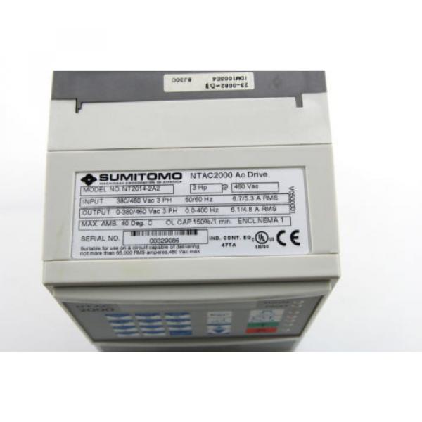 Sumitomo NTAC2000 AC Motor Drive 380-480Vac  NT2014-2A2 3Ph #3 image