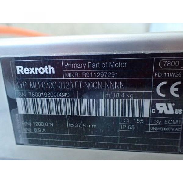 Origin REXROTH MLP070C-0120-FT-N0CN-NNNN LINEAR,R911297291,MAGNETIC MOTOR PLATES #2 image