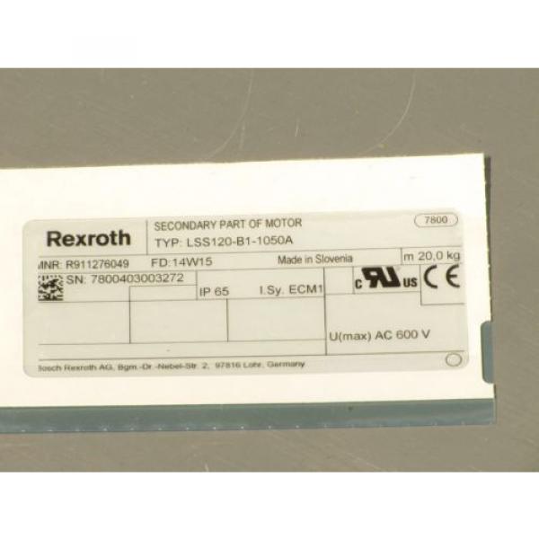 REXROTH TYP: LSS120-B1-1050A SECONDARY PART OF LINEAR MOTOR - Origin #2 image