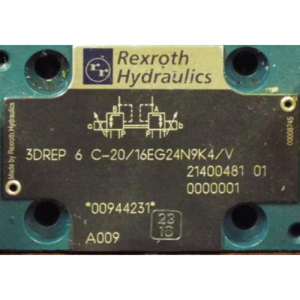 1 Origin REXROTH 3DREP 6C-20/16EG24N9K4/V PROPORTIONAL PRESSURE REDUCING VALVE #2 image