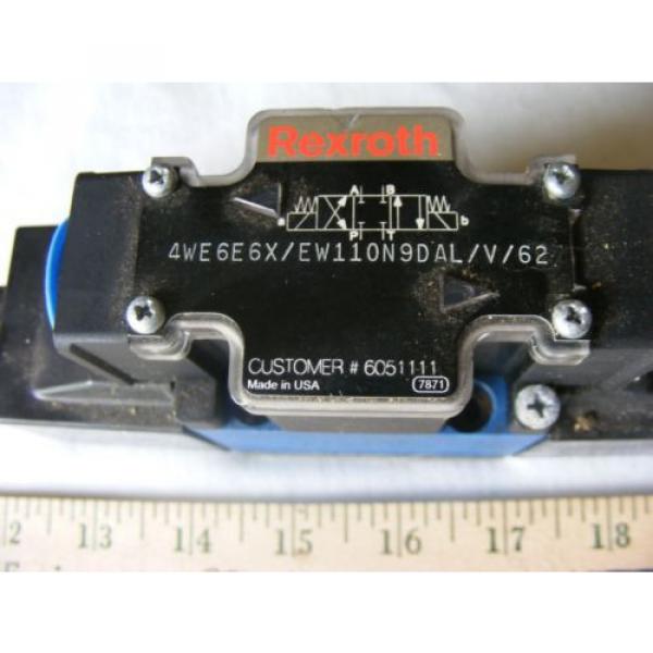 Origin REXROTH DIRECTIONAL VALVE # 4WE6E6X/EW110N9DAL/v/62 #8 image