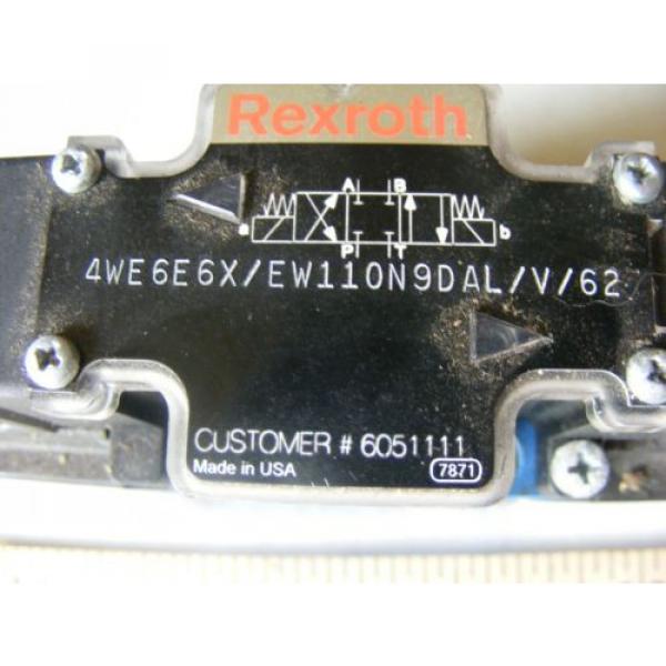 Origin REXROTH DIRECTIONAL VALVE # 4WE6E6X/EW110N9DAL/v/62 #9 image