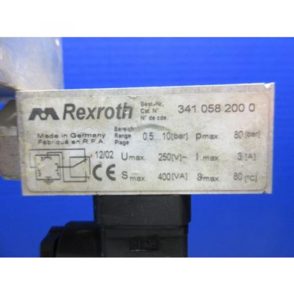 REXROTH VALVE UNIT 341 058 200 0 HE00750877 3410582000 #4 image