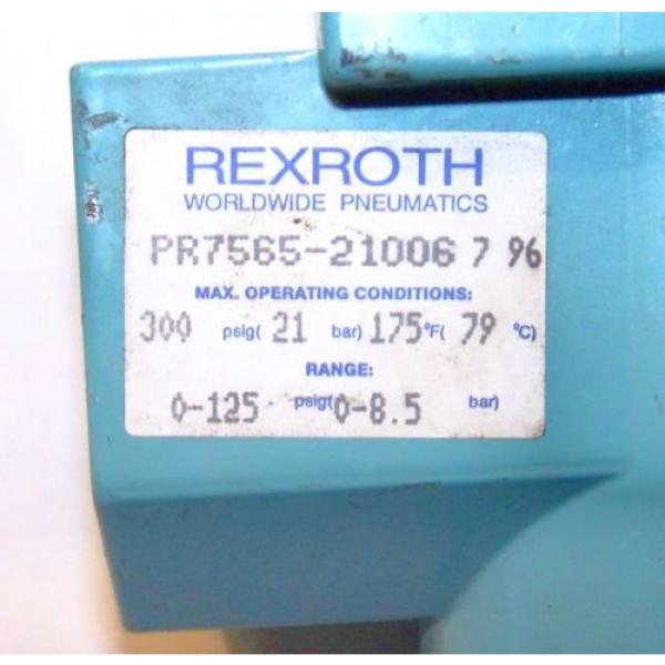 NAVY ABITS REXROTH PR7565-21006 7 96 NOS PNEUMATIC REGULATOR VALVE 1#034; 0-125 PSI #7 image