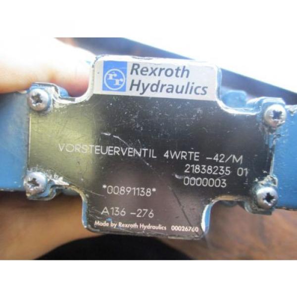 REXROTH HYDRAULICS VORSTEUERVENTIL SERVO VALVE 4WRTE-42/M #5 image