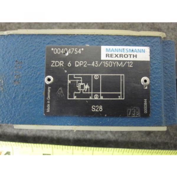 Origin REXROTH PRESSURE REDUCING VALVE # ZDR 6 DP2-43/150YM/12 #2 image