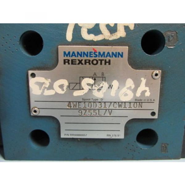 MANNESMANN REXROTH HYDRAULIC SOLENOID VALVE 4WE10D31/CW110N9Z55 #2 image