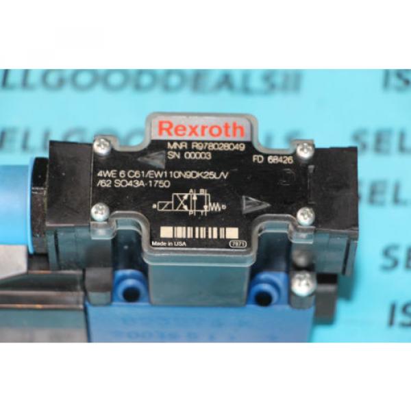 Rexroth R978028049 4WE6C61/EW110N9DK25/V Hydraulic Solenoid Valve 110/120V origin #2 image