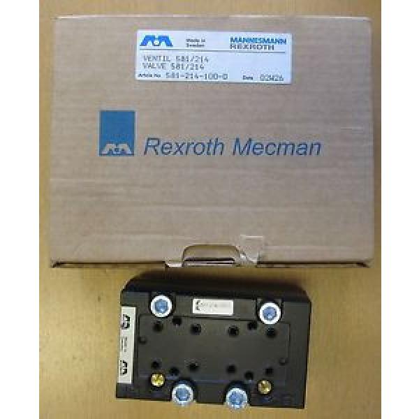 Bosch Rexroth Mecman ISO 2 5/2 Solenoid Spring Valve 581-214-100-0 #1 image