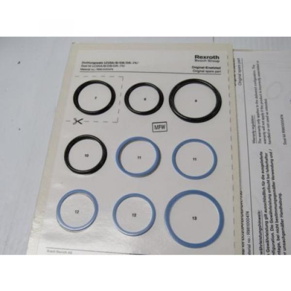 Origin REXROTH HYDROTECH HYDRAULIC VALVE SEAL KIT R961000474 #2 image