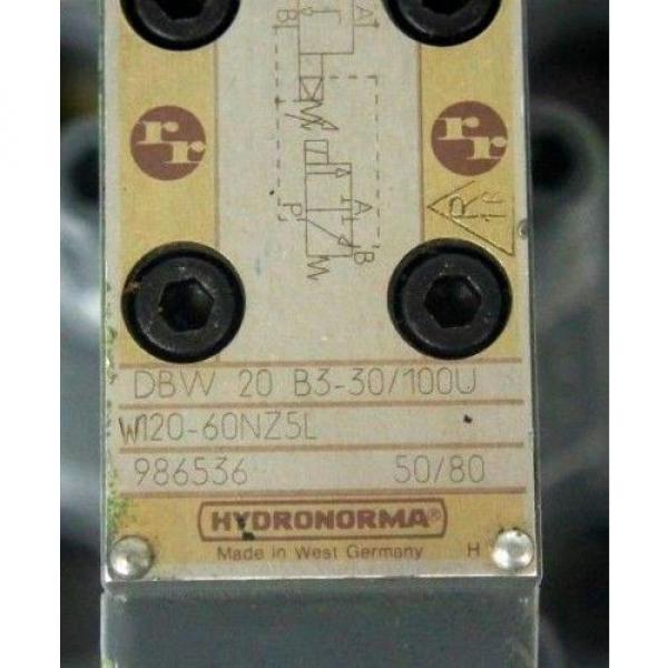 REXROTH W120-60NZ5L DIRECTIONAL CONTROL VALVE DBW 20 B3-30/100U W12060NZ5L #2 image