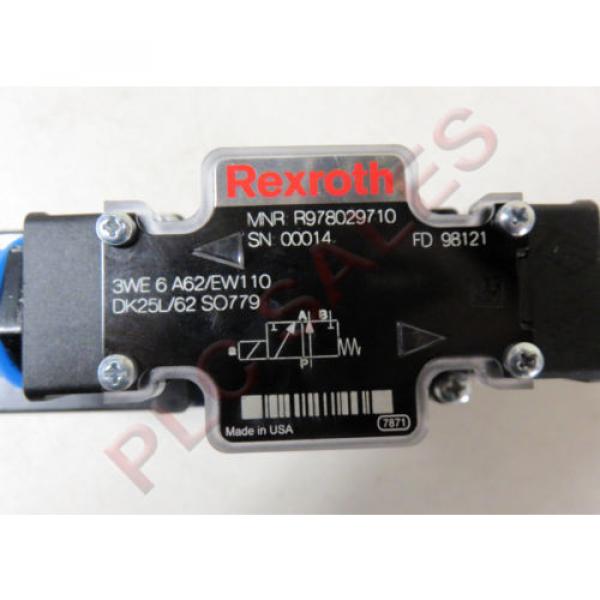 REXROTH R978029710 Hydraulic Directional Control Valve 3WE6A62/EW110  Origin #2 image