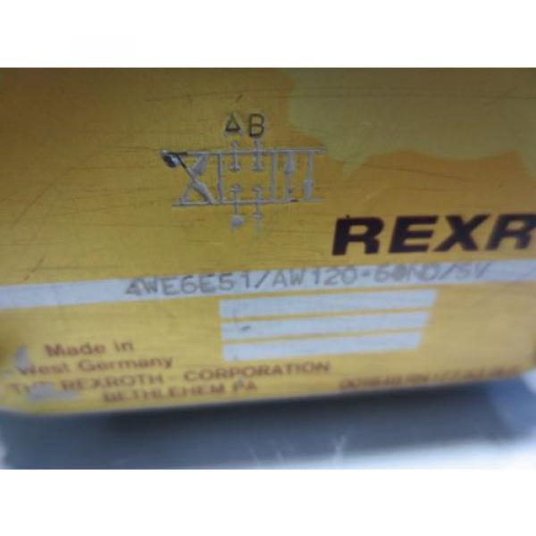 REXROTH SOLENOID VALVE 4WE6E51/AW120-60ND/5V #4 image