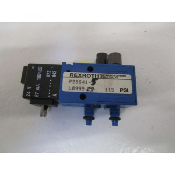 REXROTH SOLENOID VALVE P26641-5 USED #1 image