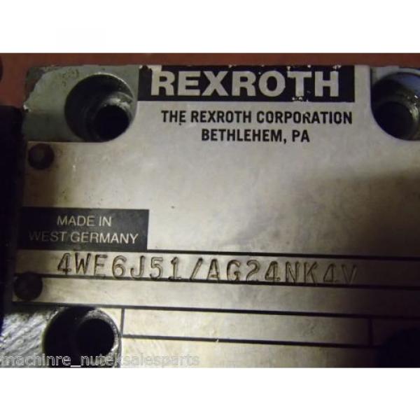 Rexroth Directional Valve 4WE6J51/AG24NK4V 4WE6J51AG24N4 Cincinnati AVENGER 200T #5 image