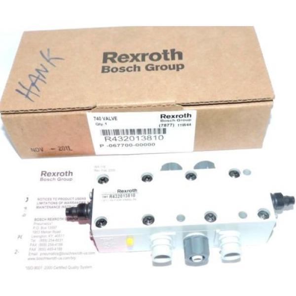 NIB REXROTH BOSCH R432013810 740 VALVE 150 MAX PSI #1 image