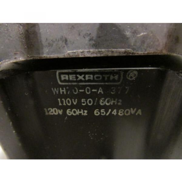 Rexroth WH70-0-A 377 Valve 110/120V 50/60 Hz 480Va 65 #2 image