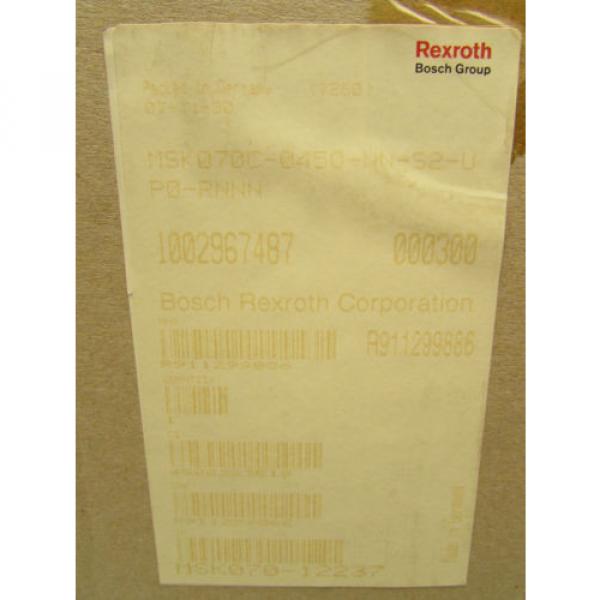 Origin BOSCH / REXROTH SERVO MOTOR MSK070C-0450-NN-S2-UP0-RNNN , FS MAKE OFFER #4 image