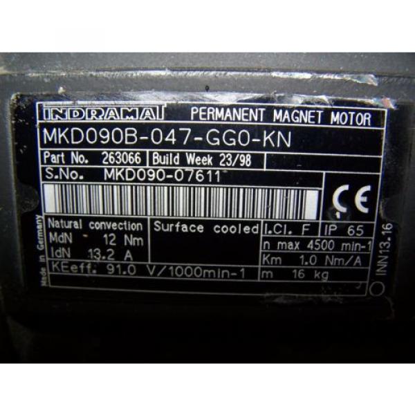 REXROTH INDRAMAT PERMANENT MAGNET MOTOR MKD090B-047-GG0-KN  MKD090B047GG0KN #4 image