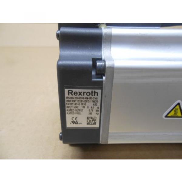 1 NIB BOSCH REXROTH MSM041B-0300-NN-M0-CH0 SERVO MOTOR 075KW 4 AMP 4A 120VAC #5 image