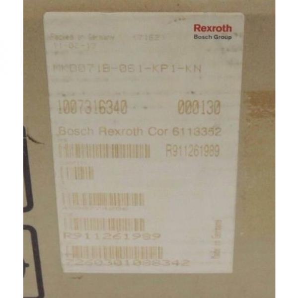 NIB BOSCH REXROTH MKD071B-061-KP1-KN SERVO MOTOR PERMANENT MAGNET R911261989 #2 image