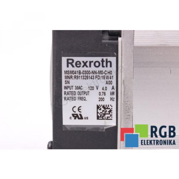 MSM041B-0300-NN-M0-CH0 R911325143 075KW 120V 4A 200HZ 3000/MIN REXROTH ID27466 #6 image