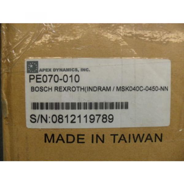 APEX DYNAMICS PE070-010  Planetary Servo Motor Gearhead BOSCH REXROTH NIB #1 image