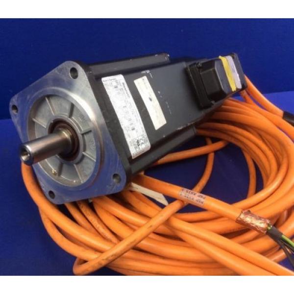 REXROTH MKD071B-061-GG1-KN SERVO MOTOR W/ 29#039;Long MOTOR FEEDBACK amp; POWER CABLES #1 image