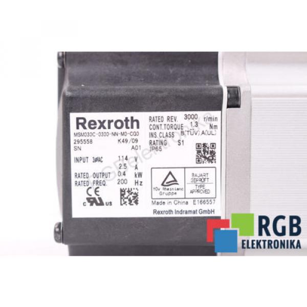 Origin MSM030C-0300-NN-M0-CG0 R911295558 3X114V 25A 04KW 200HZ REXROTH ID25030 #6 image