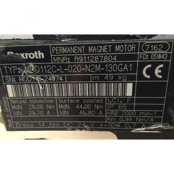 REXROTH INDRAMAT // MDD112C-L-020-N2M-130GA1 #5 image