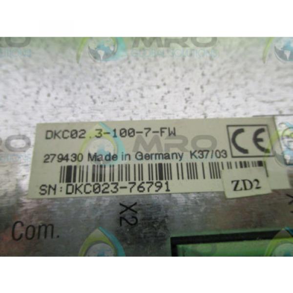 REXROTH INDRAMAT DKCXX3-100-7 ECO SERVO DRIVE Origin NO BOX #6 image