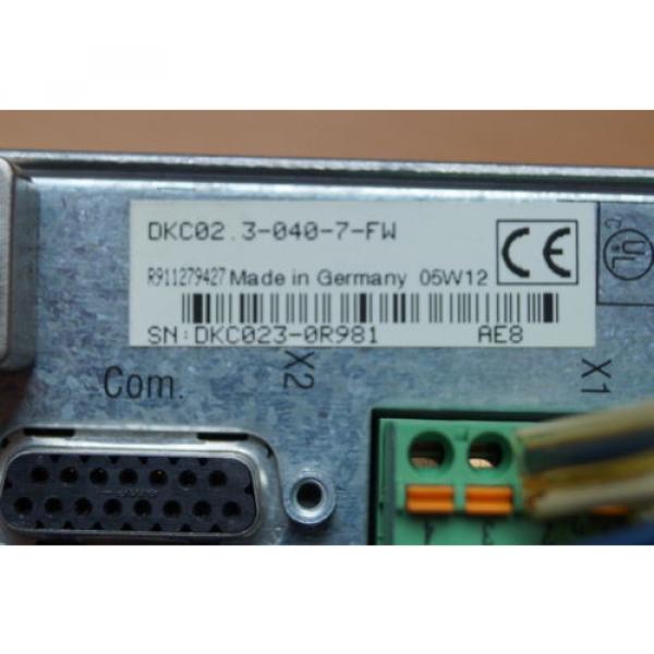 REXROTH INDRAMAT ECO DRIVE DKCXX3-040-7 DKC023-040-7FW #4 image