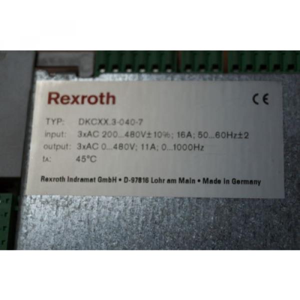 REXROTH INDRAMAT ECO DRIVE DKCXX3-040-7 DKC023-040-7FW #5 image